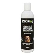 Petway Petcare Dog Shampoo for Pets with Sensitive Skin, Gentle Protein Pet Shampoo with Baking Soda and Aloe Vera, Gluten Free, Eliminates Pet Odor, Dandruff, 250ml